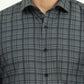 Teal Green Checked Slim Fit Formal Shirt | Greenfire