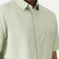 Light Green Solid Slim Fit Casual Shirt | Greenfibre