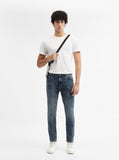 Dark Indigo Blue Washed Urban Fit Jeans | Greenfibre