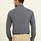 Blue Printed Slim Fit Party Wear Shirt | Wyre