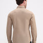 Khaki Solid Slim Fit Casual Shirt | Greenfibre
