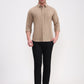 Khaki Solid Slim Fit Casual Shirt | Greenfibre