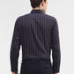 Blue & Maroon Striped Slim Fit Formal Shirt | Greenfibre