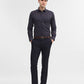 Blue & Maroon Striped Slim Fit Formal Shirt | Greenfibre