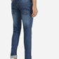 Mid Blue Washed Narrow Fit Jeans | Greenfibre