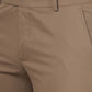 Brown Solid Super Slim Fit Formal Trouser | Greenfibre