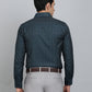 Green Printed Slim Fit Formal Shirt | Greenfibre
