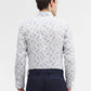 Blue & White Printed Slim Fit Party Wear Shirt | Greenfibre