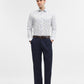 Blue & White Printed Slim Fit Party Wear Shirt | Greenfibre