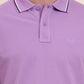 Lavender Solid Slim Fit Polo T-Shirt | Greenfibre