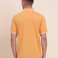Mustard Solid Slim Fit Polo T-Shirt | Greenfibre