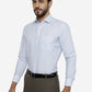 Sky Blue Solid Slim Fit Formal Shirt | Greenfibre