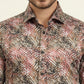 Multicolor Printed Slim Fit Party Wear Shirt | Wyre