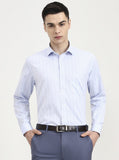 Blue Checked Regular Fit Formal Shirt | Greenfibre