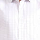 White & Grey Solid Regular Fit Formal Shirt | Greenfibre