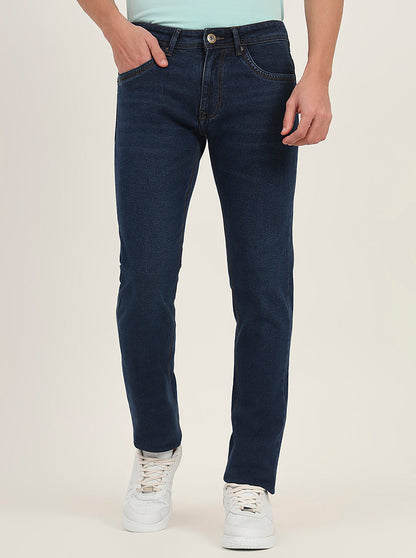 Light Blue Washed Slim Fit Jeans | Greenfibre