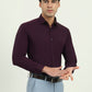 Wine Solid Slim Fit Party Wear Shirt | Greenfibre