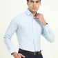 Beige Solid Slim Fit Formal Shirt | Greenfibre