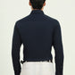 Navy Blue Solid Slim Fit Party Wear Shirt | Greenfibre