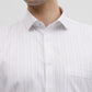 Blue & White Striped Regular Fit Formal Shirt | Greenfibre