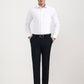 White Solid Slim Fit Formal Shirt | Greenfibre