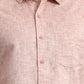 Orange Solid Slim Fit Casual Shirt | Greenfibre