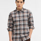 Black Checked Slim Fit Casual Shirt | Greenfibre