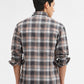 Black Checked Slim Fit Casual Shirt | Greenfibre