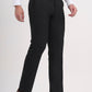 Black Solid Slim Fit Formal Trouser | Greenfibre