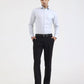 Light Grey Solid Slim Fit Formal Shirt | Greenfibre