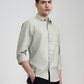 Green Solid Slim Fit Casual Shirt | Greenfibre