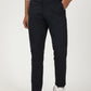 Navy Blue Solid Neo Fit Casual Trouser | Greenfibre