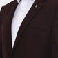 Maroon Solid  Blazer | Greenfibre