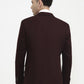 Maroon Solid  Blazer | Greenfibre