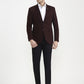 Maroon Solid  Blazer | Greenfibre