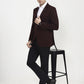 Maroon Solid  Blazer | Greenfibre