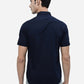 Navy Blue Solid Smart Fit Semi Casual Shirt | Greenfibre