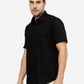 Black Solid Smart Fit Semi Casual Shirt | Greenfibre