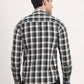 Green Checked Slim Fit Casual Shirt | Greenfibre