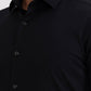 Black Solid Slim Fit Party Wear Shirt | Greenfibre