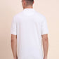 White Solid Regular Fit Polo T-Shirt | Greenfibre