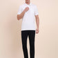White Solid Regular Fit Polo T-Shirt | Greenfibre