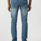 Light Blue Washed Slim Fit Jeans | Greenfibre