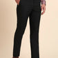 Black Solid Slim Fit Formal Trouser | Greenfibre