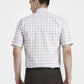 White Checked Regular Fit Formal Shirt | Greenfibre