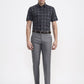 Grey Solid Super Slim Fit Formal Trouser | Greenfibre