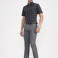 Grey Solid Super Slim Fit Formal Trouser | Greenfibre