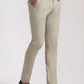 Light Grey Pista Solid Super Slim Fit Casual Trouser | Greenfibre