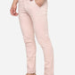 Peach Solid Neo Fit Casual Trouser | Greenfibre