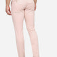 Peach Solid Neo Fit Casual Trouser | Greenfibre